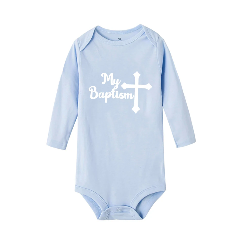 carters baby bodysuits	 My Baptism Newborn Rompers Personalized Baby Boy Girls Crawling Bodysuits Toddler Infant Long Sleeve Clothing Christening Gifts Baby Bodysuits classic