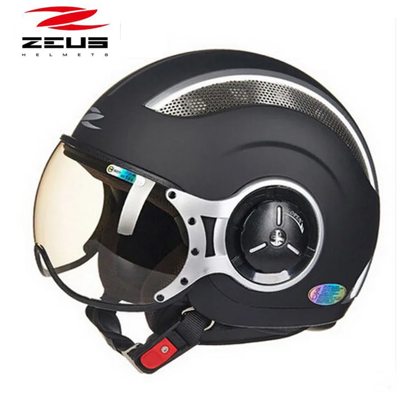 ZEUS moto rcycle шлем ZS-218c 3/4 безопасности мото rbike мото скутер шлем M L XL XXL черный белый цветной