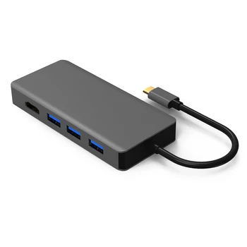 

Multi Function Type-C to HDMI VGA Hub Audio Adapter for PC Computer Laptop Notebook JHP-Best