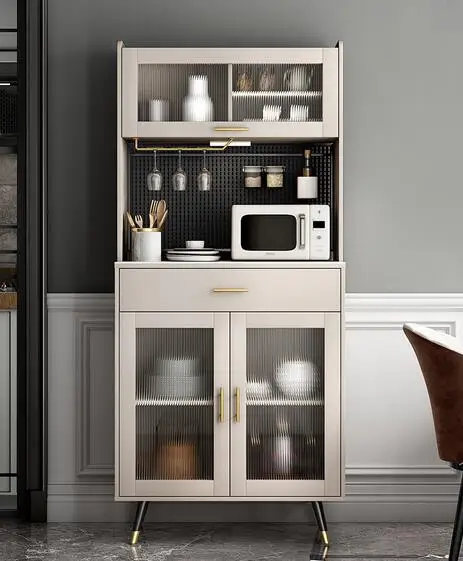 Rock plate side cabinet light luxury living room tea cabinet household wall storage modern simple storage