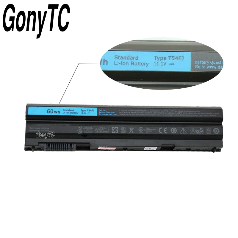 GONYTC оригинальный T54FJ N3X1D P9TJ0 для Dell Latitude E6420 E6520 E5520 E5420 E6430 E6530 NHXVW P8TC7|Аккумуляторы