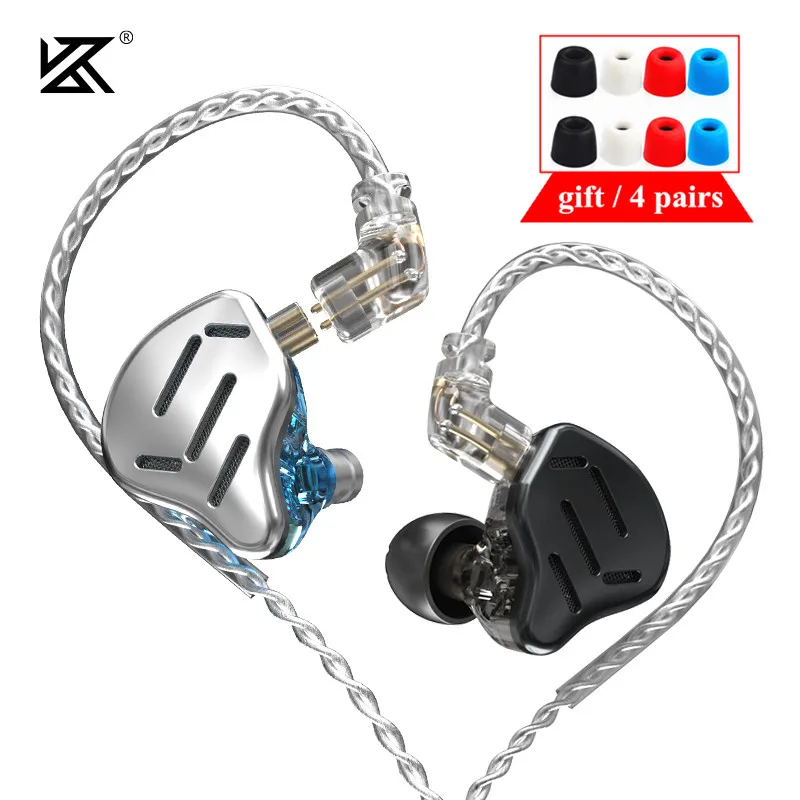 KZ ZAX 7BA+1DD 16 Unit Hybrid Headset HIFI Metal