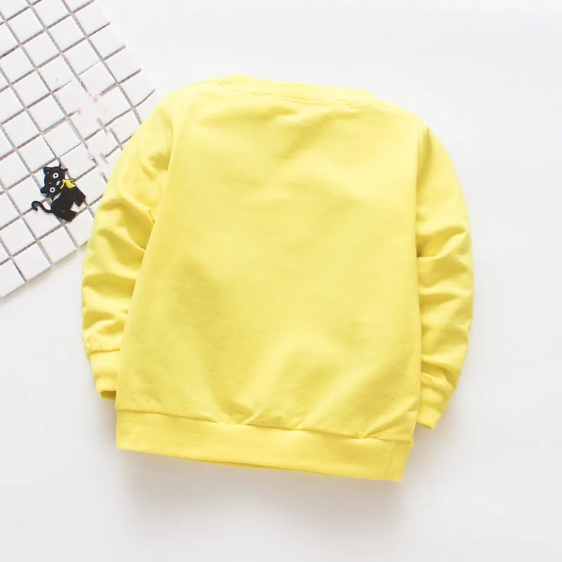 Spring Autumn Cotton Baby Boys T shirt Cartoon Long Sleeves T-shirts For Girls O-neck Baby Clothes Top New Toddler Tees