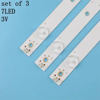 

New Kit 3PCS 7LED(3V) 620mm LED backlight strip for KDL-32R330D 32PHS5301 32PFS5501 LB32080 V0 E465853 E349376 TPT315B5