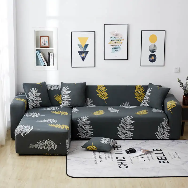 Роскошный чехол для дивана угловые Чехлы с подушкой многоместный зимняя теплая