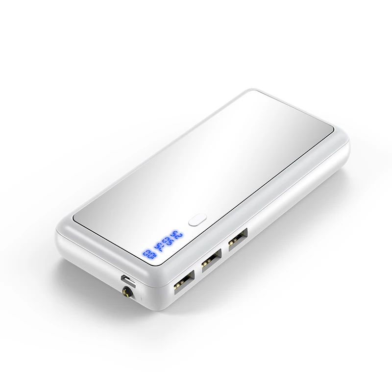 White 10000mAh Портативный внешний аккумулятор для сотового телефона, запасная батарея, внешний аккумулятор, Внешнее зарядное устройство для Xiaomi Iphone, зарядное устройство, источник питания - Цвет: White 10000mAh