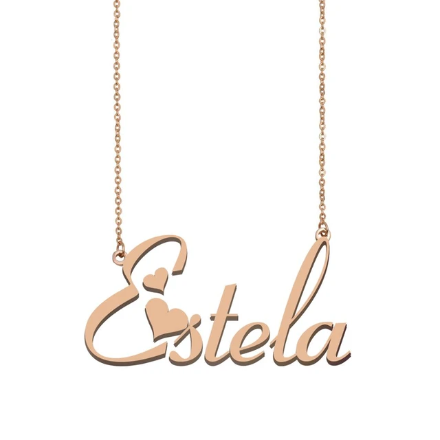 Estele Pendants : Buy Estele Valentine Gift - Gold Plated Intital