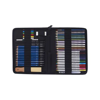 

Stationery Gift Kids Adults Sharpener For Artists With Eraser Drawing Tool Art Supplies Sketch Pencil Set School Assorted Colors