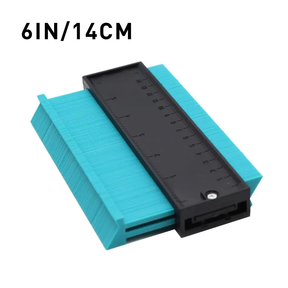 6IN 14CM Green 12/14/25 см контур Дубликатор duplo и профиль инструмент измерения метр модель контур дублирования контур Пластик контур дубликатор для копирования - Цвет: 6IN 14CM Green