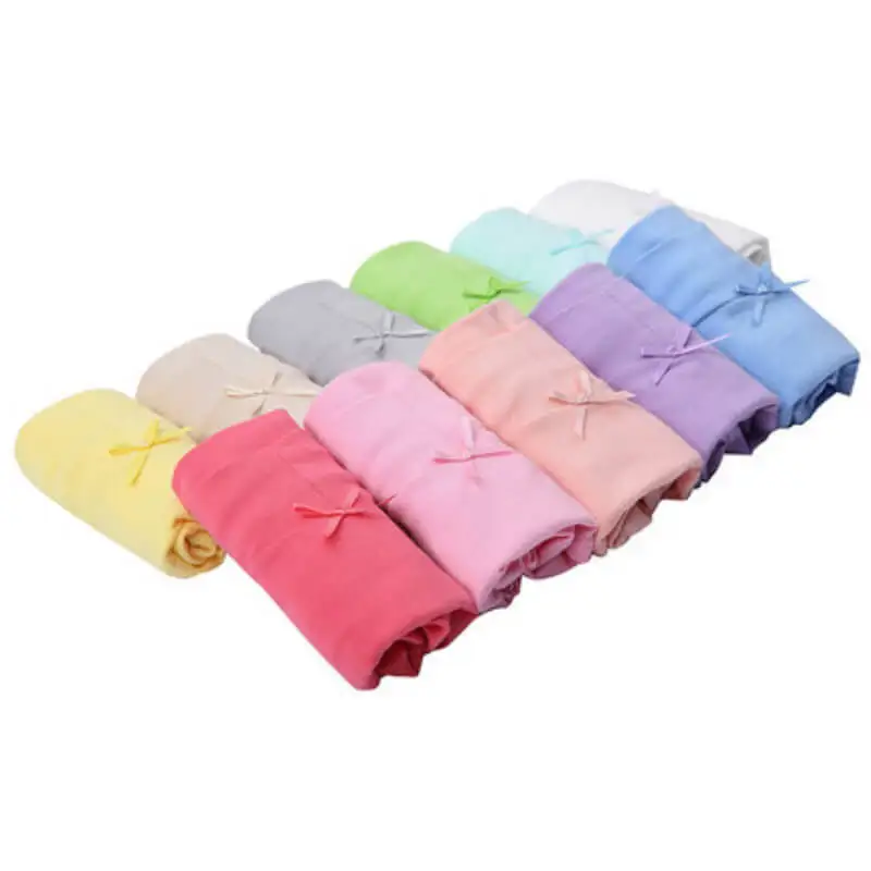 S M L Women Panties Solid Cotton Underwear Women Briefs 6pcs Ladies Pink Panties Sexy Intimates Underpants Knickers for Girls