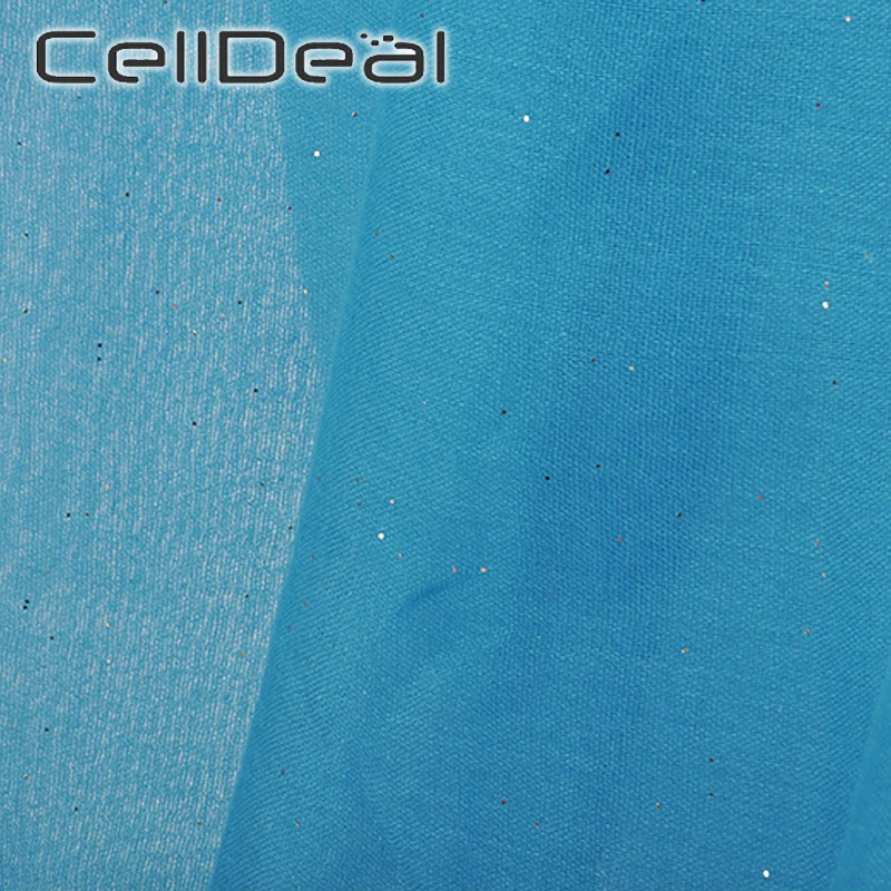 Женский модный однотонный шарф с блестками 1 шт. блестящий из хлопковой пряжи