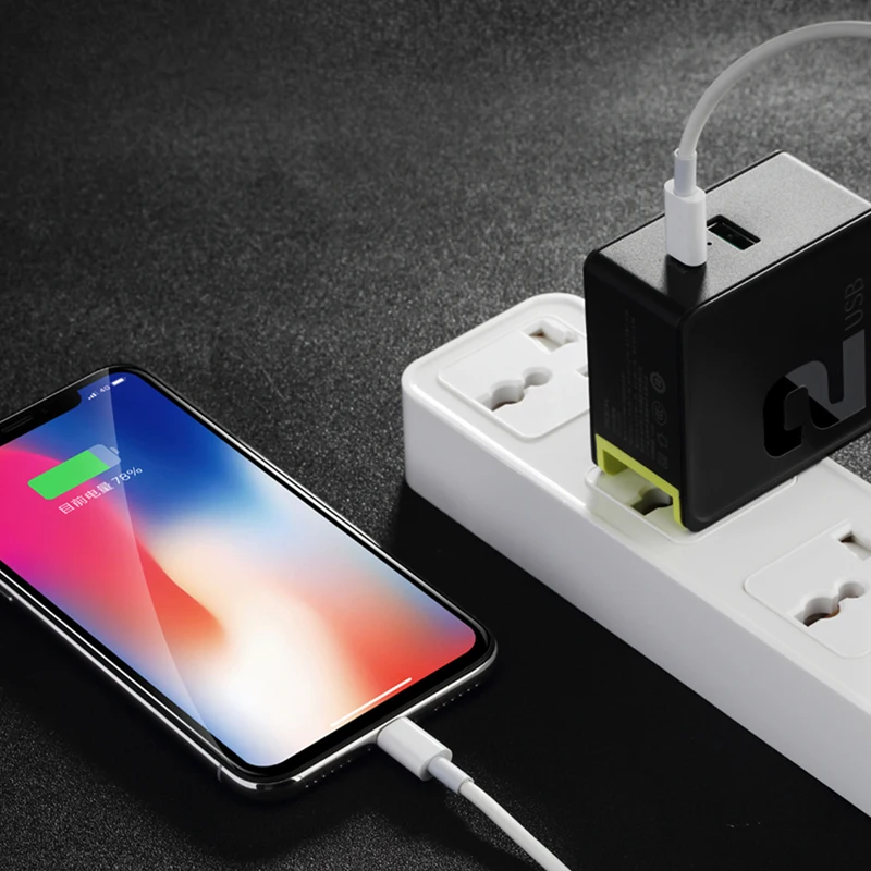 Дорожное зарядное устройство Rock USB PD для samsung S10 Note 10 Plus, 2 в 1, складное зарядное устройство для телефона с европейской вилкой для iPhone 11 Pro Max