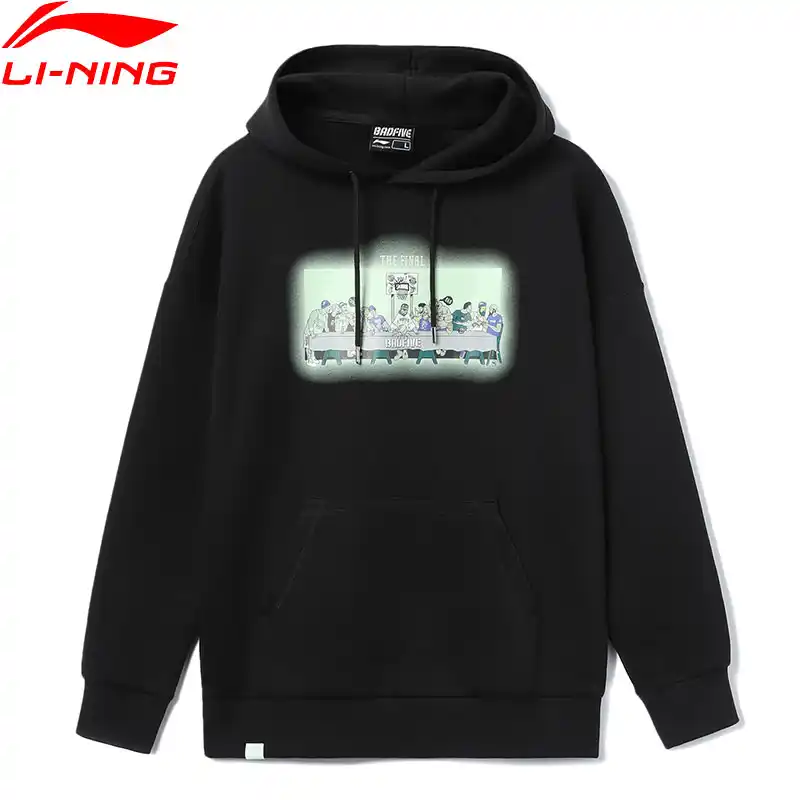 Мужская Трикотажная Толстовка Li Ning из серии &quotБаскетбол&quot свободная Спортивная