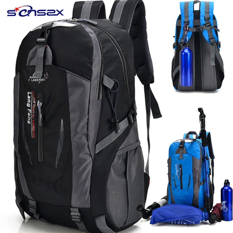 

Men's Backpack Large Capacity Mountaineering Bag Wear-Resistant Waterproof Outdoor Backpack