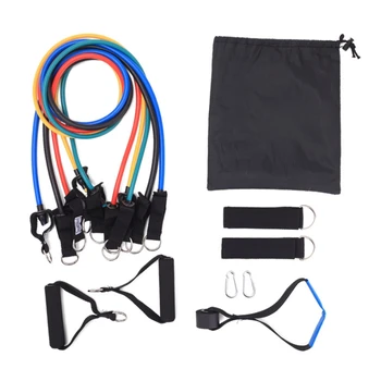 

11 Sets of Pull Rope Multifunctional Fitness Training Device Rubber Combination Auxiliary Tension Device