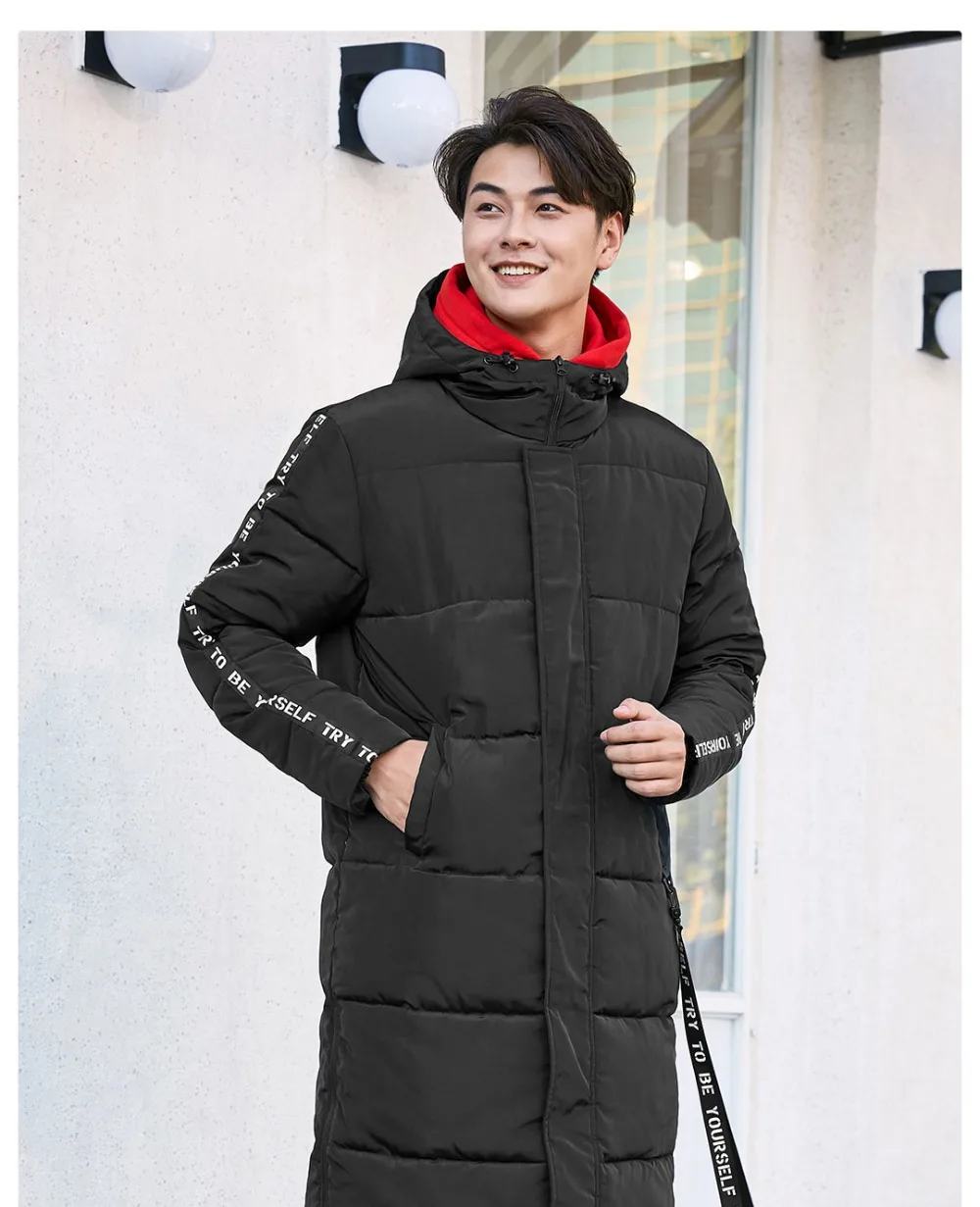 Xiaomi PROEASE модная длинная пуховая хлопковая одежда для мужчин и женщин, утолщенная теплая трендовая зимняя верхняя одежда