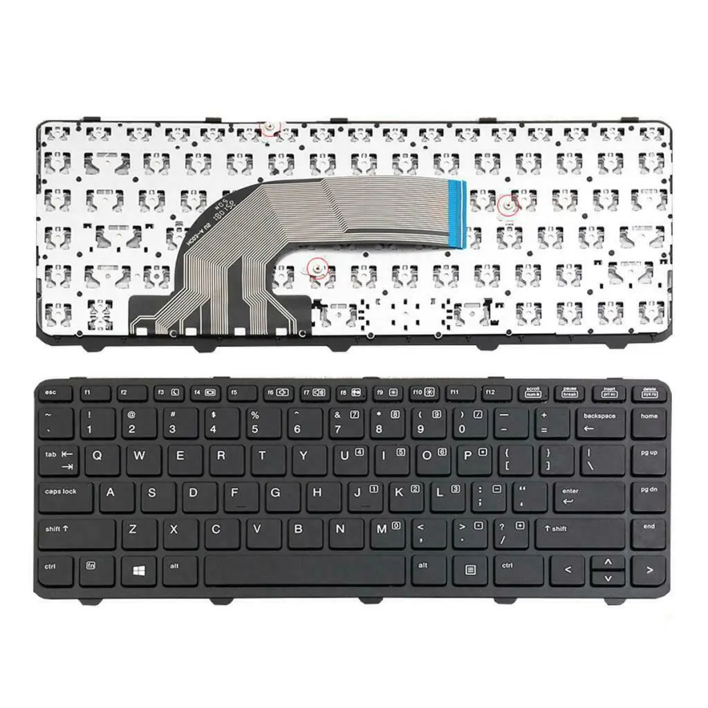 Клавиатура для ноутбука США с рамкой для hp ProBook 440 G0 445 G1 PK1315D1A0
