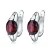 RICA FELIZ 925 Sterling Silver Gemstone Clip Earrings 6*8mm Natural Red Garnet Birthstone Earrigns For Women Wedding Jewelry 8