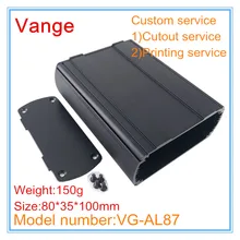 4 шт./партия инъекционные профили формованный корпус оболочки 80*35*100 мм 6063-T5 алюминиевая распределительная Клеммная коробка чехлы для электрических устройств