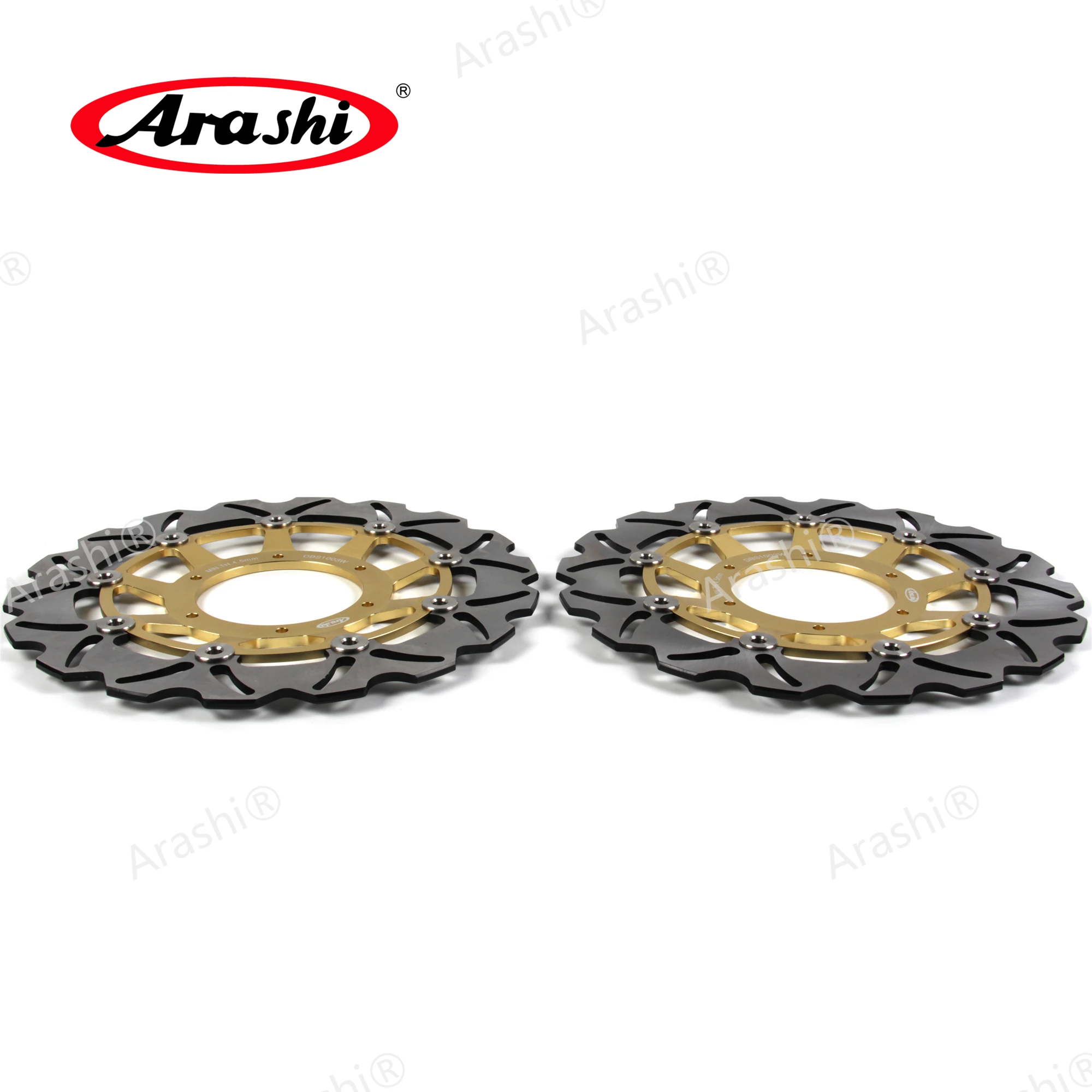 US $165.99 Arashi 2PCS For HONDA CB900F CBF 900 HORNET 2002 2003 2004 2005 2006 CNC Floating Front Brake Disc Brake Rotors