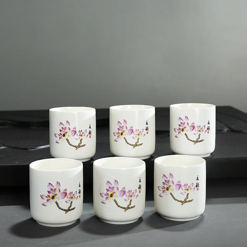 120ML JIA-GUI Луо Цзиндэчжэнь ручная роспись чайная чашка Tazas De Ceramica Creativas чашки чайный набор кунг-фу I053 - Цвет: 120ML