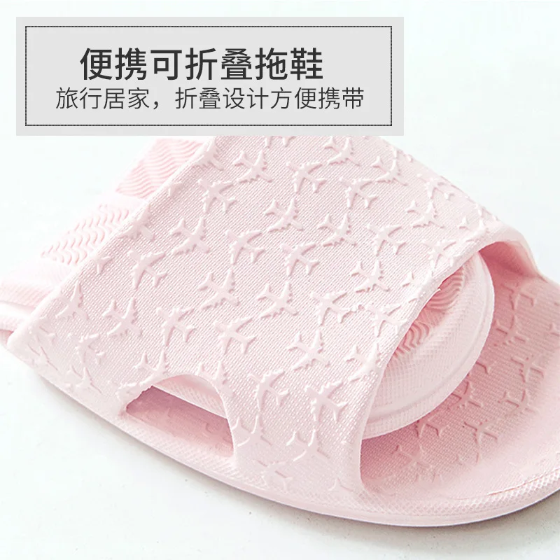 

Folding Slipper Travel Portable Slipper Soft-Sole Sandals Deconstructable Couples Home Slippers Living Room Slipper Summer