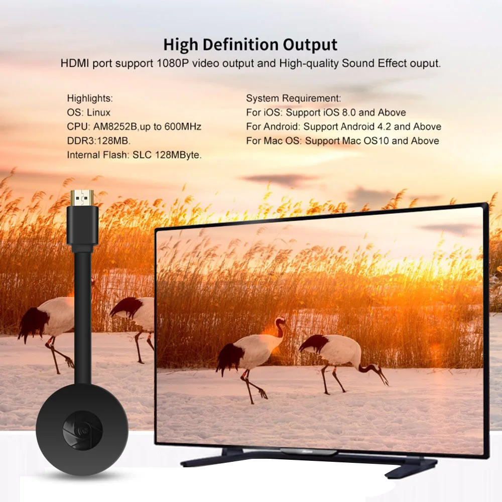 Mirascreen G2 HDMI WiFi Дисплей Dongle ресивер ТВ флешка 1080P Поддержка IOS для Miracast Anycast Iphone ПК PK M2