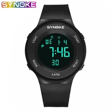 SYNOKE унисекс цифровые водонепроницаемые спортивные часы электронные военные светодиодный спортивные часы для бега Многофункциональный наручный секундомер