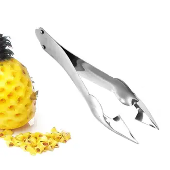 Kreatywny ze stali nierdzewnej kreatywny obierak do ananasów łatwy nóż ananasowy Cutter Corer krajalnica klip owoce narzędzia do sałatek kuchnia Gadge tanie i dobre opinie CN (pochodzenie) Szczotki do warzyw CE UE Pineapple Peeler Ekologiczne STAINLESS STEEL 13 5*2cm