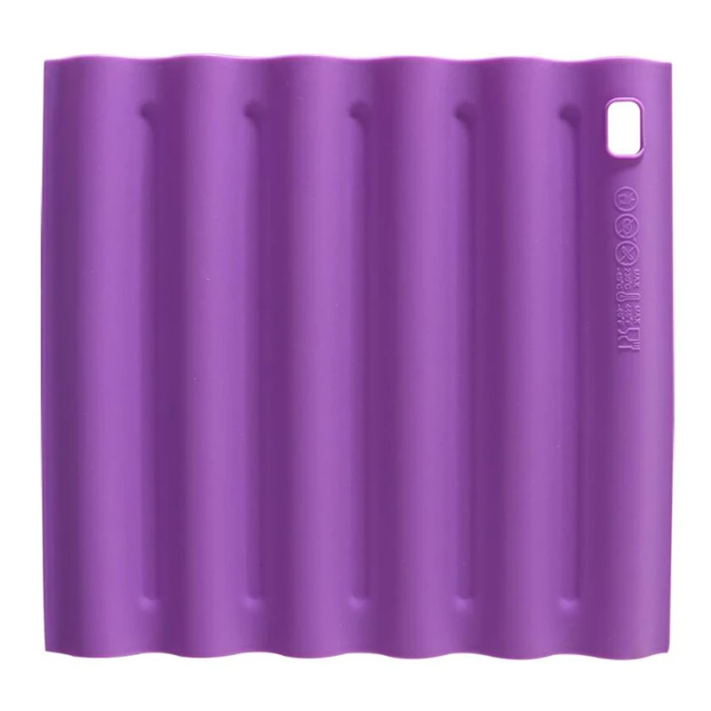 purple Анти-горячий коврик для подстилки, силиконовый изоляционный коврик, многофункциональный настольный коврик, противоскользящий, высокая температура, легко чистится, Настольный коврик - Цвет: purple