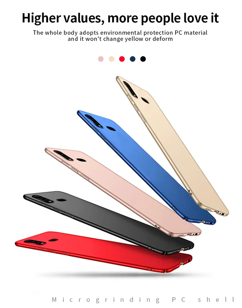 

For Vivo Y19 Case PC Shell Anti-skid Ultra Slim Hard Bumper Back Phone Protective case Cover For Vivo Y19 Cover For Vivo Y19