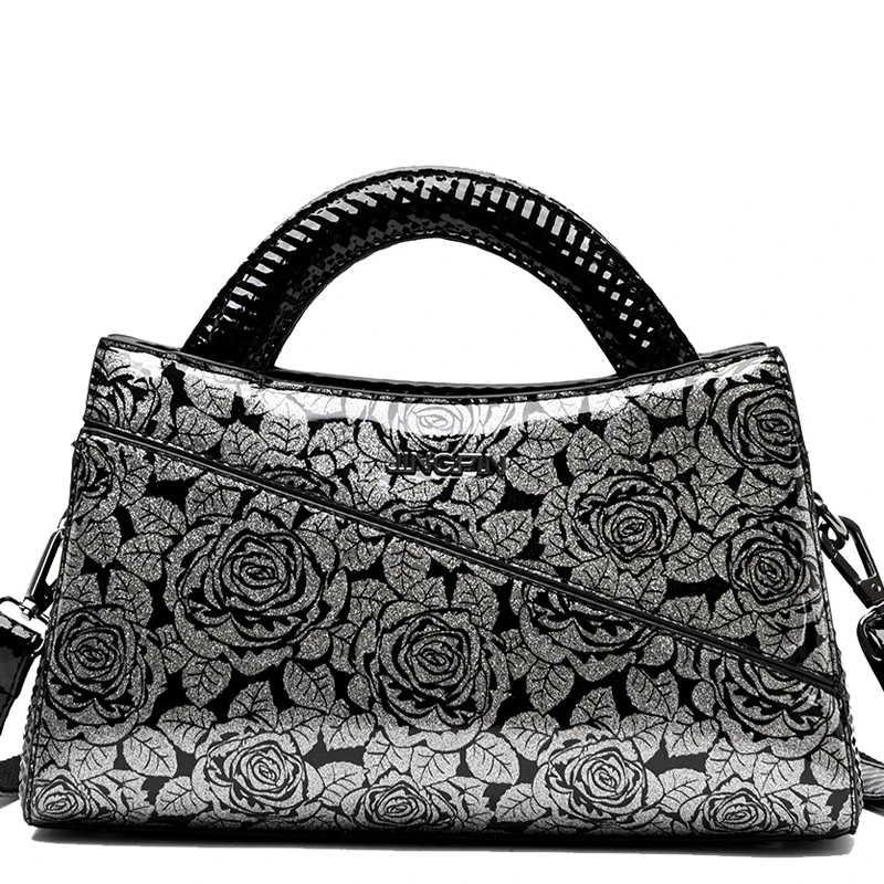 black silver cross body bag