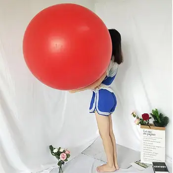 

48 Inch Latex Giant Inflatable Air Ball Human Egg Balloon Round Climb-In Balloon For Funny Game Wedding Birthday Party Decor