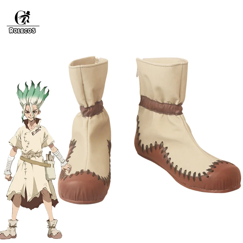 Rolecos аниме Dr. Stone; обувь для косплея; Ishigami Senku; женские ботинки для косплея; обувь для косплея
