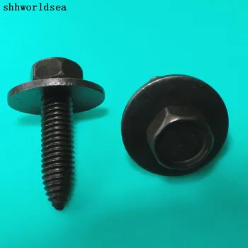 

Shhworldsea 100pcs Free Shipping Zinc Black Hexagon Self Drilling Tapping Screw Fastener Clip For GM