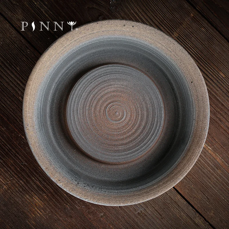 

PINNY Japanese Style Gilt Teapot Trivets Retro Ceramic Kung Fu Tea Tray Hand Made Pot Bearing