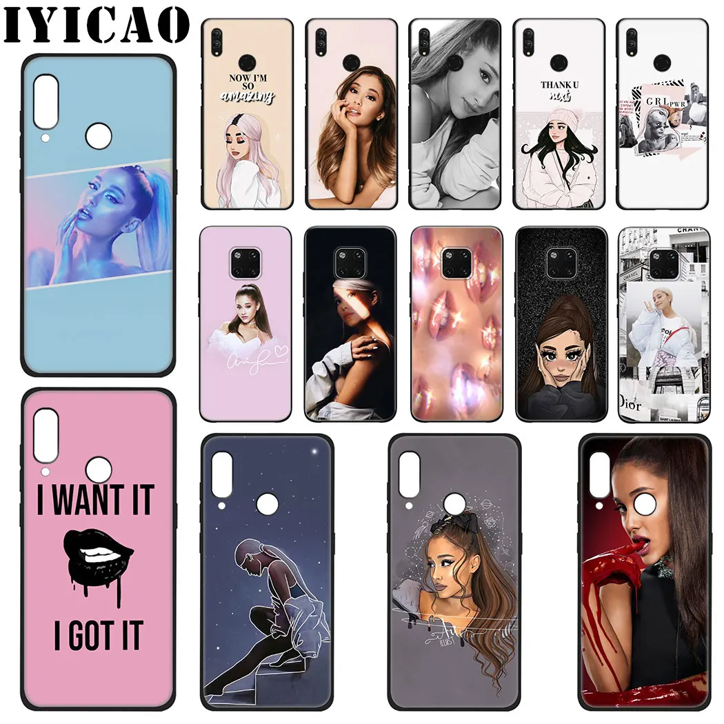 Ariana Grande Lovely Design Soft Silicone Case for Huawei Mate 30 Pro Lite Y9 Prime P9 P8 Cover |