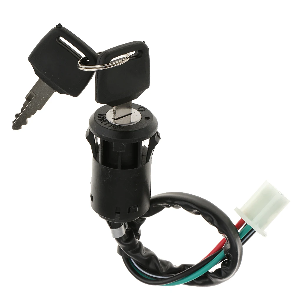 4 Pieces Motorcycle Ignition Starter Fuel Tank Lock Switch Helmet Lock Hanger Hook With 2 Keys for Honda Monkey Ape