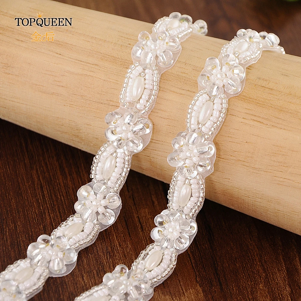 TOPQUEEN S382 пояс с кристаллами белый жемчужный пояс для девочек платья свадебное платье ремни Мода Бисер пояс невесты лента для подружки невесты пояс