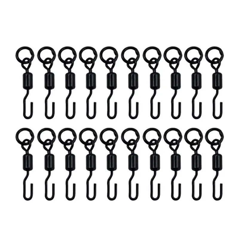 

20pcs Spinner Swivel for Ronnie Rig Carp Fishing Tackle Accessories Tool