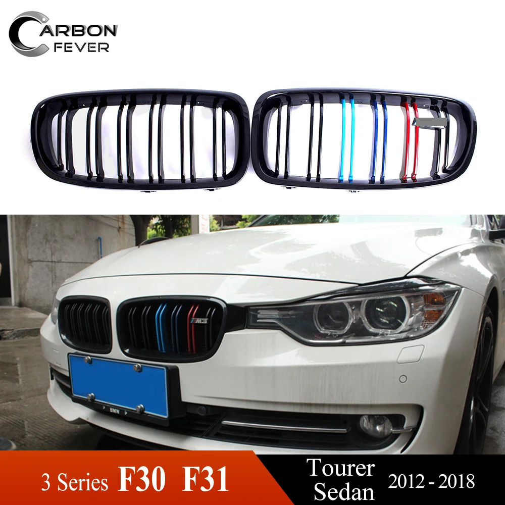 2-рейки ABS передняя решетка почек грили для BMW 3 серии F30 F31 316i 318d 320i 325d 2011-в склад в России