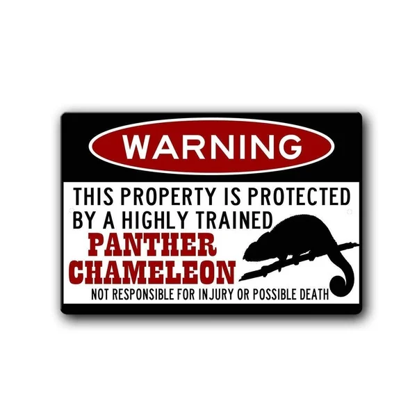 

Предупреждение Panther Chameleon Tin Sign art wall decoration, винтажный алюминиевый Ретро металлический знак, железная живопись, винтажный декоративный знак,