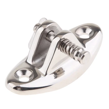 

Marine Stainless Steel Boat Bimini Top Deck Hinge with Quick Release Pin