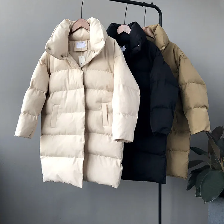 Thick Parka Coat Winter Jacket Women Down Female Lady Overcoat Warm Outerwear Korean Puffer Brand Mid-Long Casual Top Quite