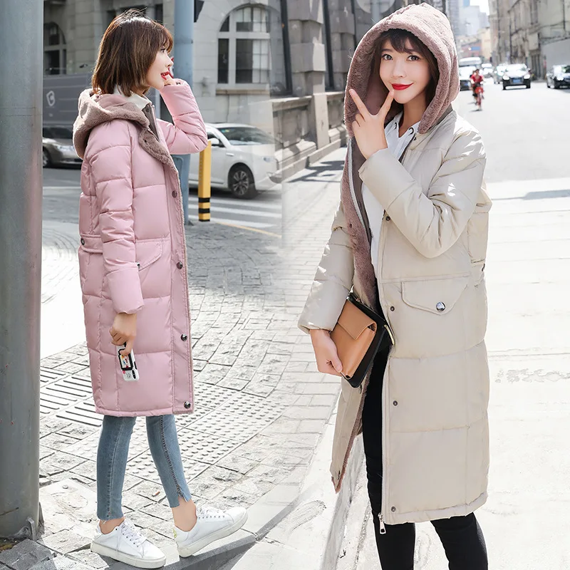 

Down Jacket Cotton-padded Clothes Women's Mid-length 2018 New Style Korean-style Loose-Fit BF Thick Cotton-padded Clothes Cotton