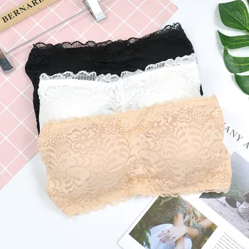 

Lace Floral Bras Women Push Up Seamless Bralette Brassiere Female Underwear Invisible Bra Sexy Wrapped Chest Lingerie