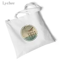 Lychee Женская Холщовая Сумка с принтом Ukiyoe большие повседневные студенческие сумки Экологичная сумка для покупок модная сумка
