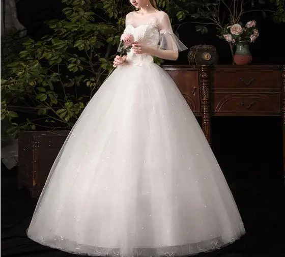 Платье-труба с топом, новинка, простое Qi dream dreams, супер фея, стройнящее, Vestido de novia