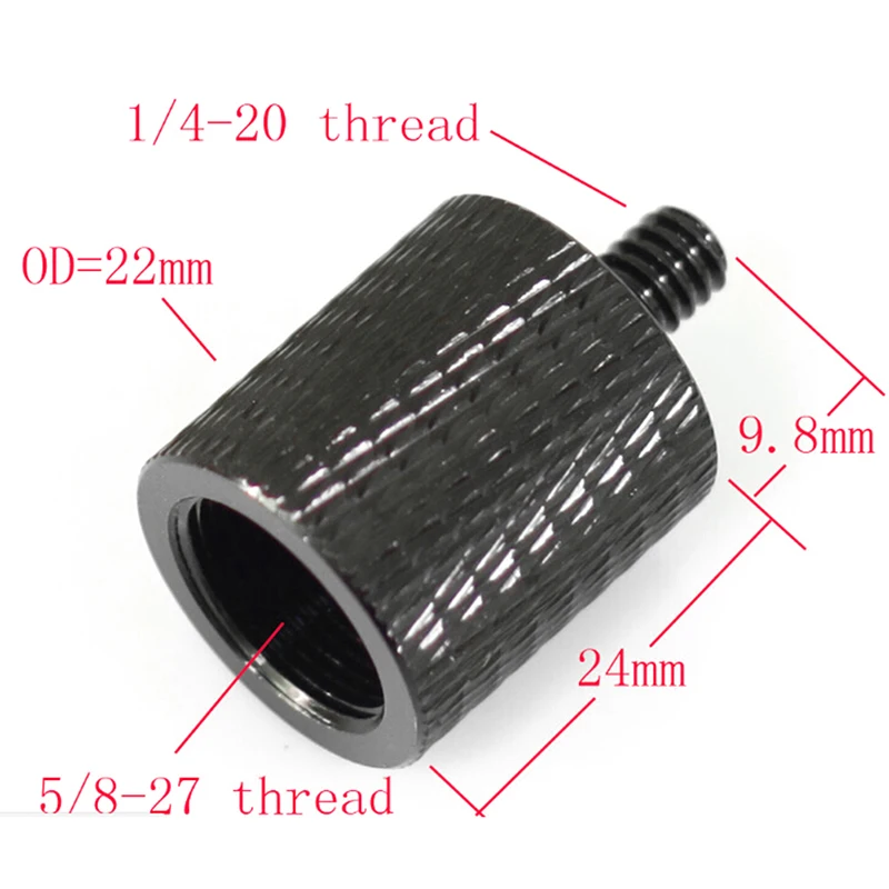 Aluminum Alloy Microphone 5/8 To 1/4 Adapter Screw Bracket Conversion Level Tripod For Mic Converter Photo Studio Kits | Электроника