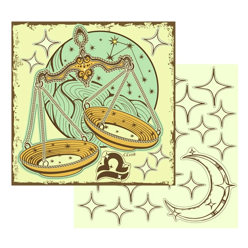 Серебристый 12 созвездий светящиеся наклейки DIY самоклеящиеся наклейки на стены светится в темноте для детской комнаты спальни - Цвет: Серебристый